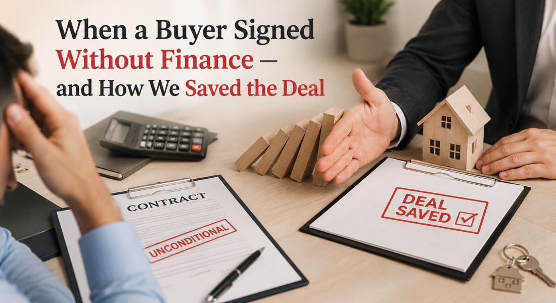 When a Buyer Signed Without Finance and How We Saved the Deal